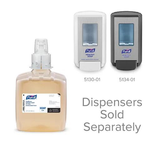 Vista 5 de PURELL Healthcare HEALTHY SOAP 2% CHG Espuma antimicrobiana, sin fragancia, repuesto de espuma de 42.3 fl oz para dispensador de jabón manual PURELL