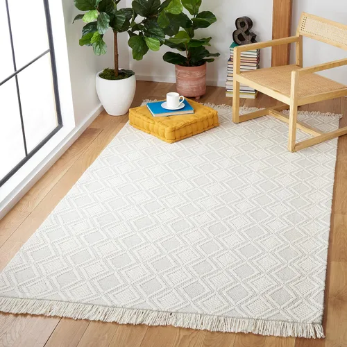 Vista 9 de SAFAVIEH Natura Collection Alfombra de pasillo, 2 pies 3 pulgadas x 9 pies, marfil, lana hecha a mano, ideal para zonas de alto tráfico en sala