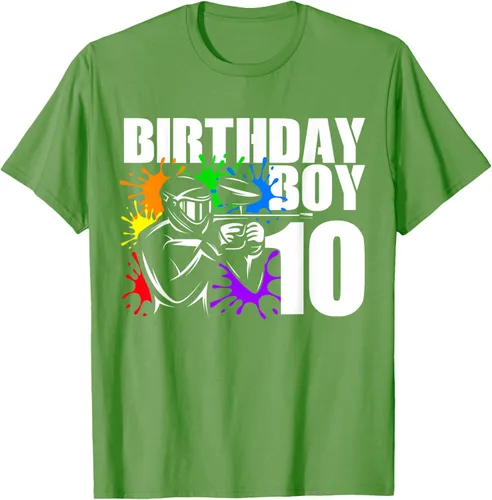 Vista 11 de Camiseta de 10 años de antigüedad, fiesta de cumpleaños para niños, Negro, S