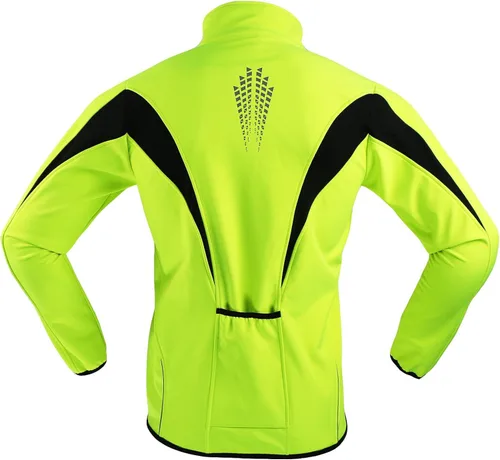 Vista 3 de Chaqueta térmica para ciclismo (tejido Softshell, resistente al viento, impermeable, 15K) de ARSUXEO