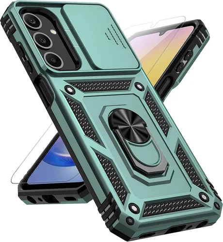 Vista 11 de Funda para Samsung Galaxy A25 5G con cubierta deslizante para cámara, protector de pantalla HD [grado militar de 16 pies probada en caídas] Soporte