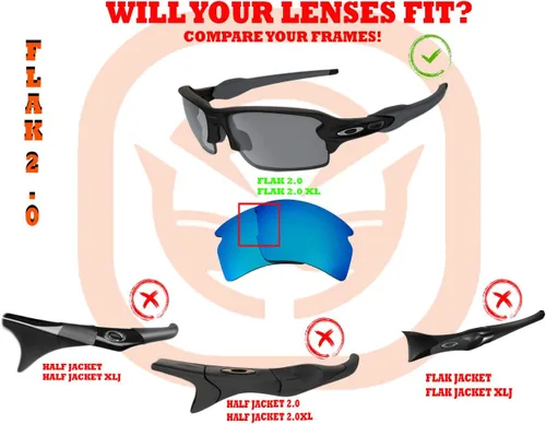 Vista 4 de Seek Optics Kits de repuesto compatibles con gafas de sol Oakley Half Jacket 2.0