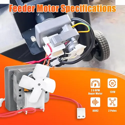 Vista 4 de Repuesto de motor de barrena de 2.0 RPM mejorado para parrillas de pellets Pit Boss, compatible con Traeger & Camp Chef, piezas de repuesto de motor