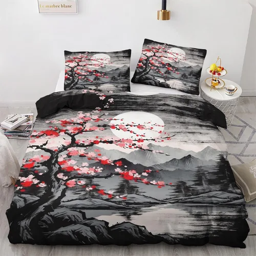 Vista 19 de Funda de edredón de ancla, tamaño individual, juego de cama náutico, 2 piezas, funda de edredón con patrón de microfibra suave con lazos