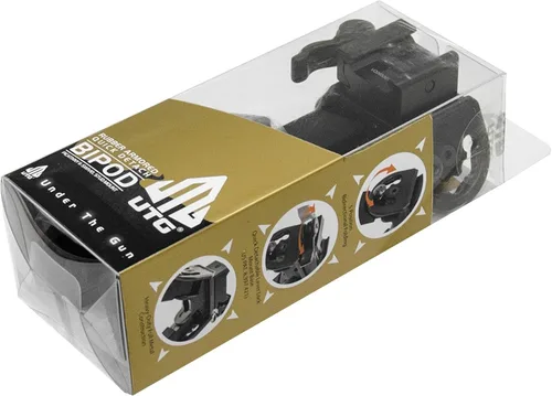 Vista 8 de UTG Bípode QD de metal blindado de goma, altura 6.0 "- 8.5", negro