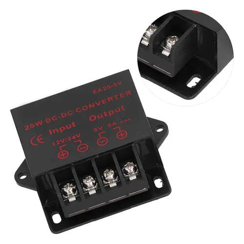 Vista 10 de EA25-5V 12V a 5V 5A Coche LED Suministro 25W DC Módulo 24V Caída 5V Coche Modificado Suministro Transformador Módulo