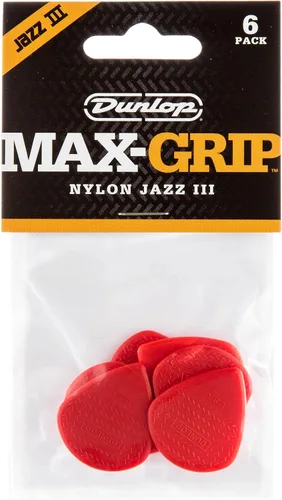 Vista 3 de Max-Grip® Jazz III - Púas de nailon de 0.054 in, paquete de 6