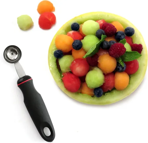 Vista 5 de Norpro 110 Grip-EZ Products descorazonador de manzanas, Sacabolas para melón y sandía, Negro
