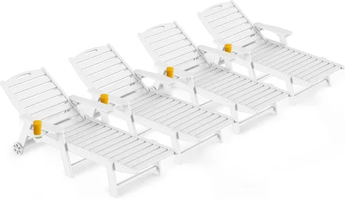 Vista 36 de Silla de salón al aire libre, silla de salón de patio de HDPE con Negro