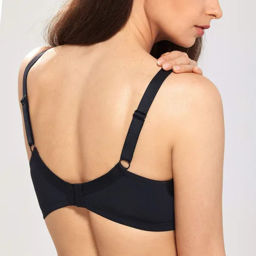 Vista 3 de DELIMIRA - Brasier de encaje con aros, de cobertura completa, sin forro, talla extra grande para mujer, hasta J