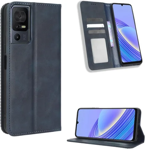 Vista 82 de Funda para BLU Bold N2, funda de piel sintética para BLU Bold N2, funda para BLU Bold N2 5G N0050UU Funda de piel sintética negra Negro