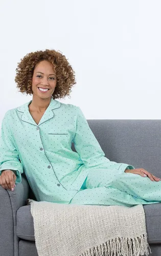 Vista 64 de PajamaGram Conjunto de pijama para mujer – Pijama para mujer, jersey novio, 100% algodón