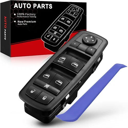 Vista 10 de Interruptor de ventana principal para Lincoln Town Car 2003 2004 2005 2006 2007 2008 Interruptor de control lateral del conductor OE# 5W1Z14529BA