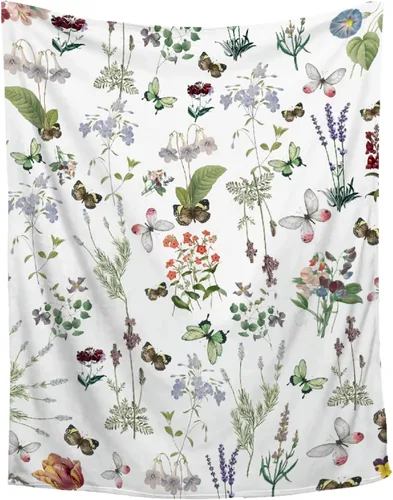 Vista 11 de Manta de otoño de flores y ojos de abeja, regalo para sábana ligera y cómoda, manta de franela súper suave, decoración perfecta para el hogar