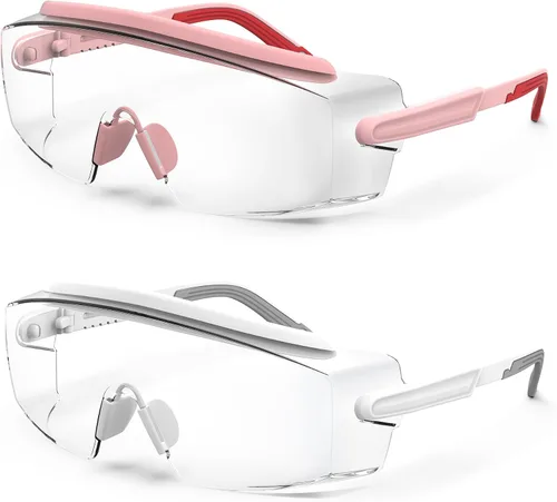 Vista 9 de Gafas de seguridad antivaho Gafas de seguridad sobre gafas protectoras con lentes antiarañazos ajustables