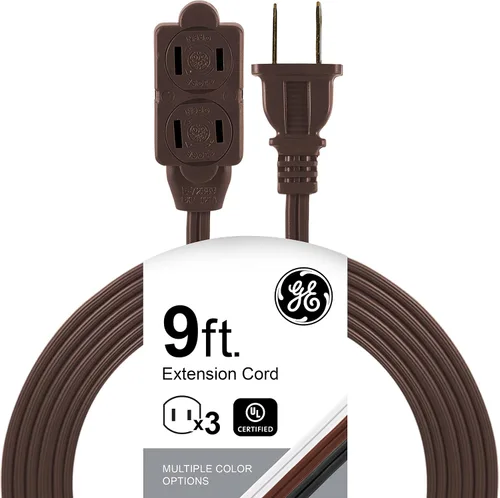 Vista 15 de GE - Cable de extensión, tira de alimentación, punta, calibre, tapas de toma de corriente de seguridad de giro a cierre, clasificación