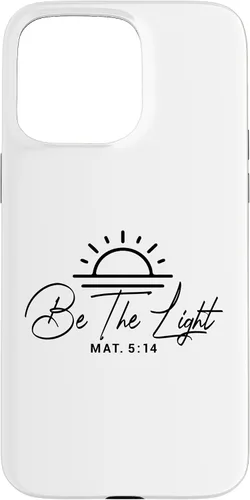Vista 31 de Dichos cristianos y versos de la Biblia Mateo 5,14 Funda para iPhone 16