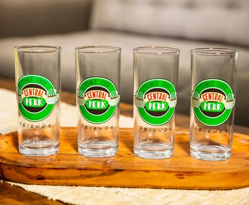 Vista 3 de Silver Buffalo Friends Central Perk NYC - Juego de vasos de 4 piezas, 10 onzas Vaso Central Perk NYC de 10 oz