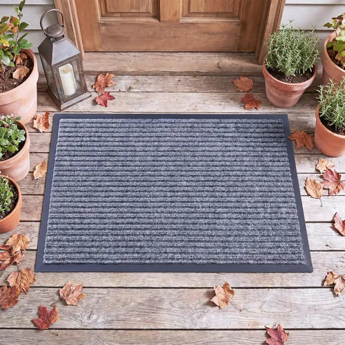 Vista 9 de ITINA Tapete para puerta delantera, alfombra de entrada de 2 x 3 pies Gris