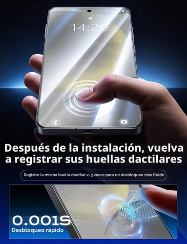 Vista 7 de MAGIC JOHN Paquete de 2 protectores de pantalla de vidrio templado para Samsung Galaxy S24 Plus/S24+ (6.7 pulgadas), instalación automática