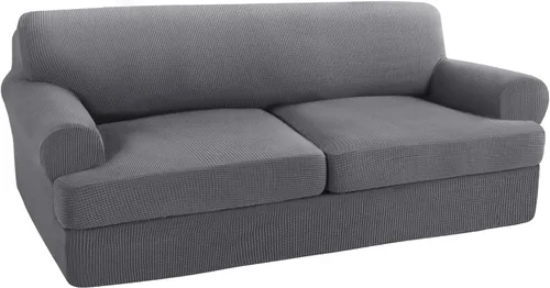 Vista 22 de Turquoize Funda para sillón con cojín en forma de T para sala de estar, funda elástica para sofá, funda suave para sillón, fundas de muebles