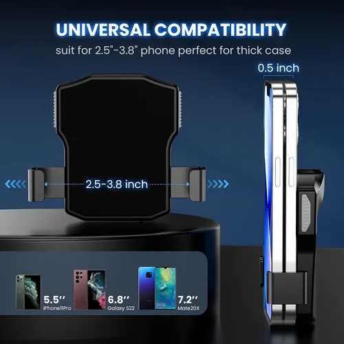 Vista 5 de Eyoyo Escáner de Código QR Bluetooth, Escáner de Código de Barras 2D Inalámbrico con Clip Trasero USB para Teléfono UPC, Lector con Indicador