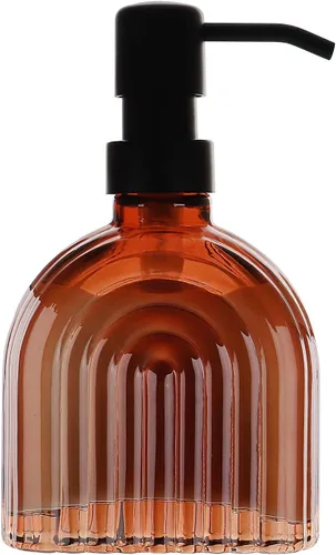 Vista 3 de Dispensador de jabón de vidrio para cocina y baño, líquido de manos para lavado de encimera, detergente para platos, bomba de loción de champú