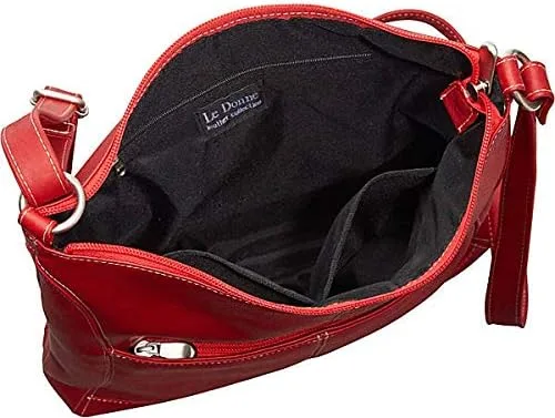 Vista 3 de Le Donne Bolso bandolera de cuero fácil de deslizar