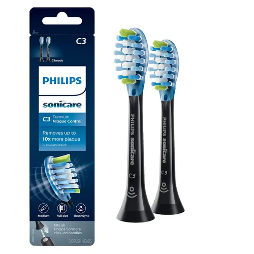 Vista 5 de Philips Sonicare Paquete de cabezales de cepillo de dientes con control de placa original DiamondClean y premium (4 cabezales de cepillo)