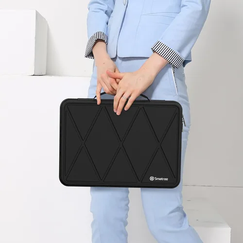 Vista 6 de Smatree Funda protectora rígida de EVA para Apple MacBook Air M4 2025 de Serie X - Negro