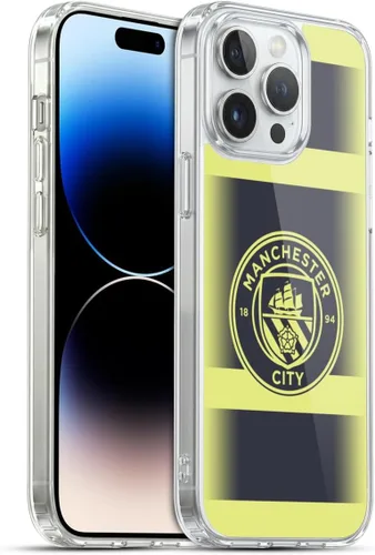 Vista 110 de Head Case Designs Funda de gel con licencia oficial del Manchester City Man City FC Away 2022/23 [protección de grado militar] compatible con Apple