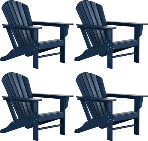 Vista 30 de WestinTrends Dylan - Silla Adirondack para exteriores (juego de 2), color blanco