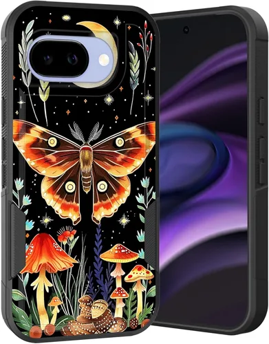 Vista 141 de Funda para Pixel 6A, Híbrida de Doble Capa de Servicio Pesado Resistente a Prueba de Golpes PC Duro + Funda Protectora de Silicona Suave para Google
