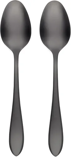 Vista 4 de Cambridge 5017V2HCWA47 Delia Black Satin - Juego de cubiertos de 6 piezas, servicio para 2