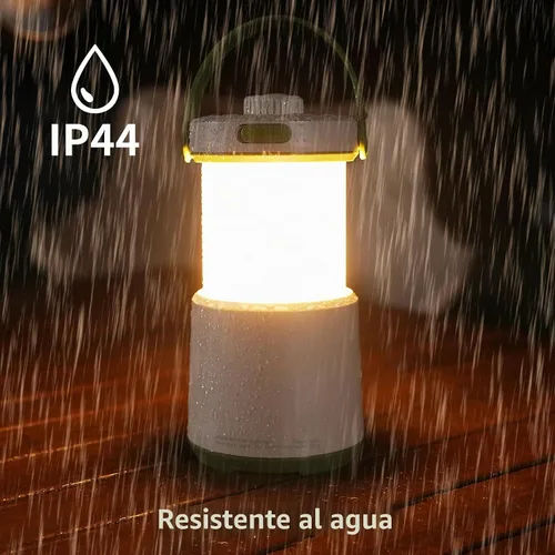 Vista 6 de Linterna de camping recargable, luz de camping de 230 horas de funcionamiento con 5 modos
