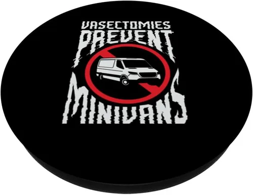Vista 2 de Vasectomías previenen minivans para un hombre esterilizado Vasectomía PopSockets intercambiables PopGrip