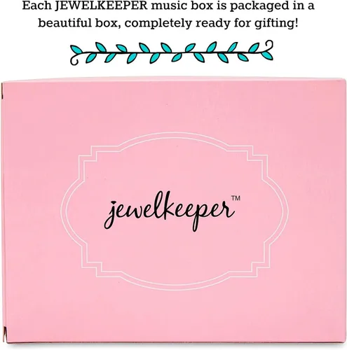 Vista 5 de Jewelkeeper Personalize-Your-Own - Joyero musical de bailarina para niña color rosa You are My Sunshine Tune