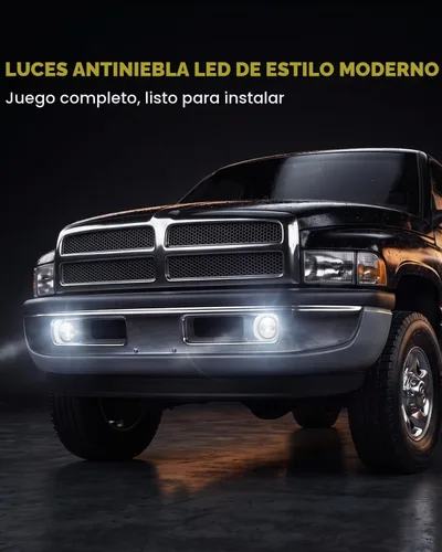 Vista 2 de Conjunto de luces antiniebla LED DRL para Dodge Ram 1500/2500/3500