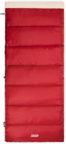 Vista 7 de Coleman Flatlands 30/40/50°F Sleeping Bag, Made from 100% Recycled Material, Big & Tall Options, Cool-Weather Sleeping Bag for Camping, Sleepovers