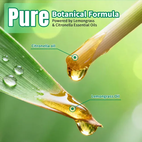 Vista 9 de Repelente de mosquitos, 10 paquetes con bolsas de bolsitas con cordón, fórmula a base de plantas de aceite de citronela y menta para camping, pesca