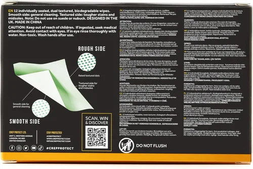Vista 3 de Crep Protect, paños para limpiar calzados, 12 unidades., negro, M/talla única M US