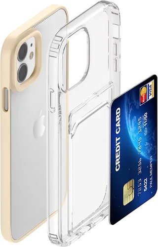 Vista 3 de ZCDAYE Funda para iPhone 11, iPhone 11 (6.1 pulgadas) con tarjetero y funda transparente de TPU suave a prueba de golpes para iPhone 11