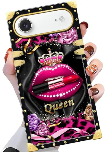 Vista 61 de Funda compatible con iPhone X/Xs, TPU suave de lujo y parte trasera de policarbonato duro para niñas y mujeres, funda protectora a prueba de golpes