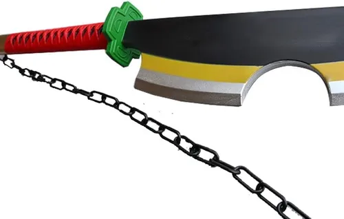 Vista 4 de Espada de demonio samurái de espuma de 41 pulgadas para cosplay (Tengen Uzui)