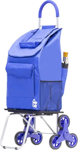 Vista 7 de dbest products - Carro de compras más grande para escaleras Trolley Dolly, plegable para compras de comestibles, color negro, apto