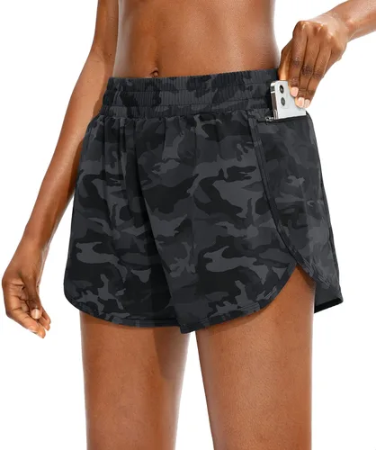 Vista 26 de Soothfeel Pantalones cortos deportivos para mujer de 3"/5" para Negro