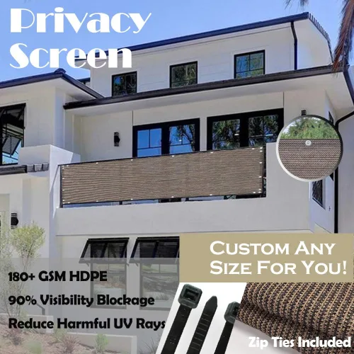 Vista 4 de Alion Home - Pantalla elegante de privacidad, malla para terraza, jardín, balcón, valla, piscina, porche, baranda