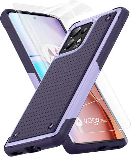 Vista 14 de Jeylly Funda para Motorola Edge Plus 2023 con protector de pantalla HD