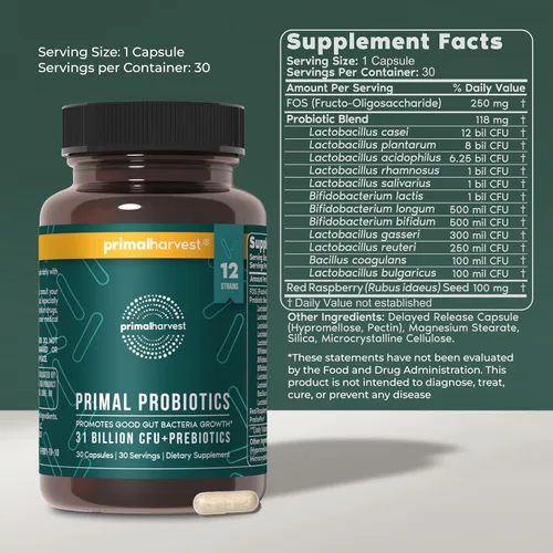 Vista 3 de Primal Harvest Rutina diaria de dos pasos NAD+ + Probióticos Paquete de 2 Suministro para 30 días
