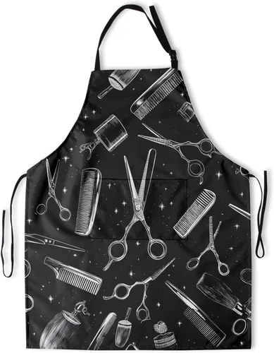 Vista 46 de Delantal con bolsillos, delantales para mujeres y hombres, delantal de cocina para cocinar, jardinería, servidor, camarera, pintura